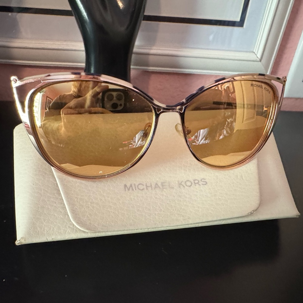 COPY - Michael Kors Gold Sunglasses With Case